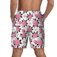 thumbnail image 2 of Lsque Mens Swim Trunks Rose Flowers Pattern - Bathing Suit Compression Liner - Beach Swim Shorts Swimwear - (S-3XL) - Stretch Quick Dry -XX-Large, 2 of 9