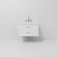 thumbnail image 2 of Castor 30 in W White Single Bath Vanity, Cultured Marble Top, and Faucet Set, 2 of 6