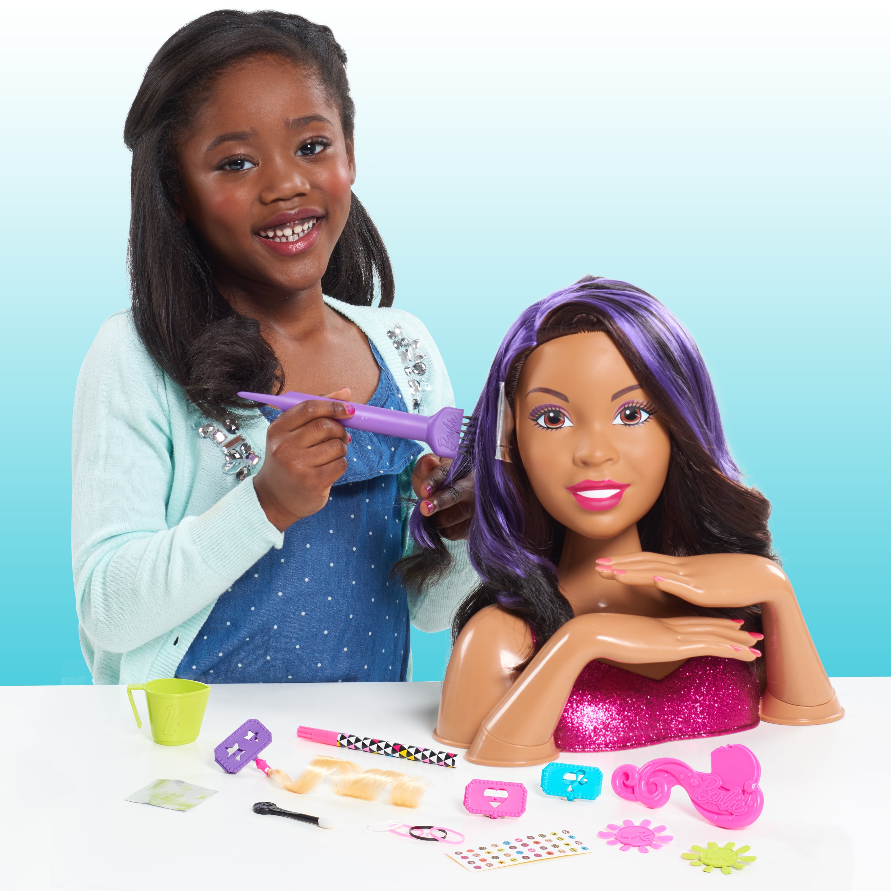 barbie deluxe styling head walmart