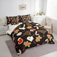 thumbnail image 3 of Castle Fairy Gingerbread Man Girl 7-Piece Twin Bedding Sets,Candy Canes Bedding Comforter Set,Happy New Year Breathable Sheet Sets,Breathable Home Decor, 3 of 8