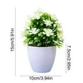 thumbnail image 3 of Artificial Pot Flowers under $5! kkbbma Artificial Pot Flowers Small Fake Plants with Pot Mini Potted Plants for House Office Tabletop Decoration, 3 of 6