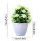 thumbnail image 3 of Simulación de ciruelos de cinco hojas en macetas, plantas de bonsái, simulación de flores, ideal para decoración de interiores, jardines, terrazas y escritorios de oficina., 3 of 5