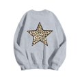 thumbnail image 4 of JUSLIO Crewneck Sweatshirts for Women Hoodless Leopard Print Hoodies Long Sleeve Casual Comfortable Everyday Sweatshirts, 4 of 4