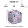thumbnail image 4 of Funda para caja de pañuelos de cuero con puntadas cuadradas, soporte para papel de seda con cinturón inferior, funda estética para papel facial con forma de cubo, decoración moderna para baño y, 4 of 8