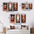 thumbnail image 4 of Designart "Awakening of Consciousness Future Geometry II" Modern Geometric Framed Wall Art Set Of 3 - Pink Abstract Frame Gallery Set For Office Decor, 4 of 6