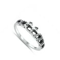 thumbnail image 4 of Wholesale Linked Coiled Snake Ring .925 Sterling Silver Band Jewelry Female Male Unisex Size 4, 4 of 4