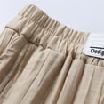 thumbnail image 5 of CAIVO Toddler Kids Boy Girl Casual Basic Plain Soft Trousers Baby Summer Fall Comfy Linen Pants Lovely Child Daily Wear, 5 of 8