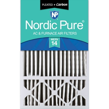 

16x25x5 (4 3/8) Honeywell Replacement Air Filters MERV 14 Plus Carbon 1 Pack