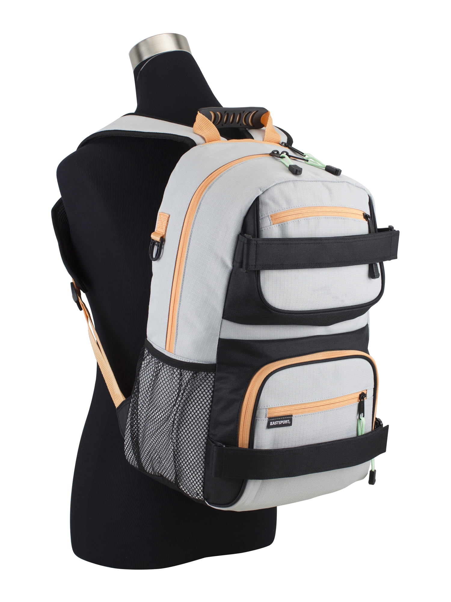 Eastsport Unisex Dual Strap Skater Backpack, Khaki