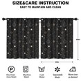 thumbnail image 2 of Blackout Kids Curtains,Black Gold Zodiac Sun Moon Pattern Childrens Insulated Curtains Set Of 2,Bedroom Essentials,Toddler Room Decor 52x63in(132x160cm), 2 of 5