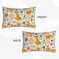 thumbnail image 2 of Daiia Whimsical Fox Floral Garden Bedding Waterproof Pillow Protector Zippered Queen – Bed Bug Proof Pillow Encasement-14"x20", 2 of 6