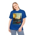 thumbnail image 5 of Unisex Heavy Cotton Tee Train Art Bauhaus Style Train 002, 5 of 7