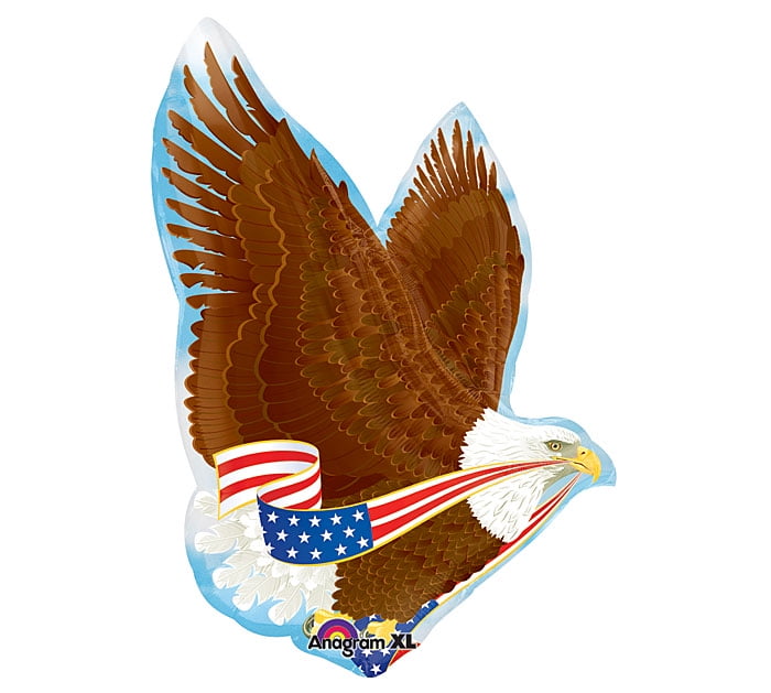Anagram Patriotic Eagle America Super Shape 31 In Foil Balloon