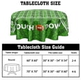 thumbnail image 2 of Football Round Tablecloth 70 Inch Rugby Football Pattern Circle Table Cloth Green Table Cover Washable Polyester Indoor Decorations for Home Kitchen Dinning Party, 2 of 6
