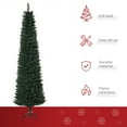 thumbnail image 4 of HOMCOM 6FT Artificial Christmas Tree Pencil Xmas Tree for Home Indoor Green, 4 of 10