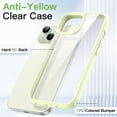 thumbnail image 3 of JETech Case for iPhone 15 6.1-Inch, Shockproof Phone Bumper Cover, Solid Color Matte TPU Frame, Anti-Scratch Clear Back (Green), 3 of 6