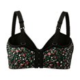 thumbnail image 4 of Floral Print Wireless Lace Bra for Women Adjustable Strap Breathable Comfort Daisy Bra No Underwire Jelly Bras, 38, 4 of 4