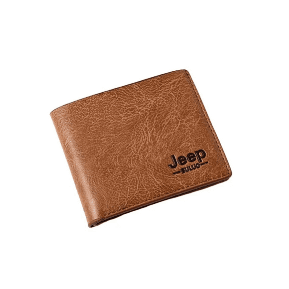 Cartera Corta De Hombre Jeep Marron Claro
