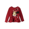 thumbnail image 2 of Disney Minnie Mouse Little Girls Fleece Sweatshirt and Leggings Outfit Set Infant to Big Kid, 2 of 5