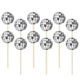 thumbnail image 2 of 12Pcs Disco Ball Cake Pick Decorative Disco Ball Decoration Cake Decoration Disco Ball Cupcake Topper, 2 of 5