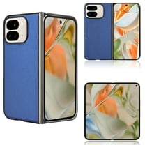 for Google Pixel 9 Pro Fold / Fold 2 Premium Case [Hard PC Soft PU Leather] Full Body Anti-Scratch Shockproof Protective Slim Luxury Phone Case Support Wireless Charging, Blue