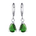 thumbnail image 4 of Boucles d'Oreilles Clous Mode Dames Diamant Coloré Goutte d'Eau Bijoux, 4 of 8