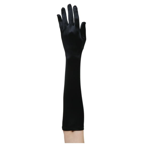 Black Flapper Costume Gloves