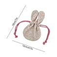 thumbnail image 3 of Sokhug Cute Bunny Ear Floral Drawstring Storage Bag, Portable Small Pouch for Accessories Easter Gift, 3 of 6
