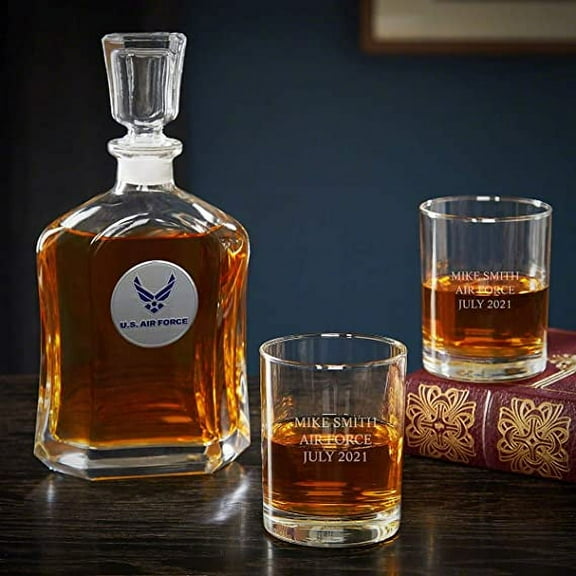 Air Force Personalized Argos Whiskey Decanter Set