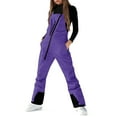 thumbnail image 3 of dgysar Women and Man Snow Pants Waterproof Insulated Snowboarding Ski Snow Winter Sport Pant Windproof Bib Overalls Purple L, 3 of 6