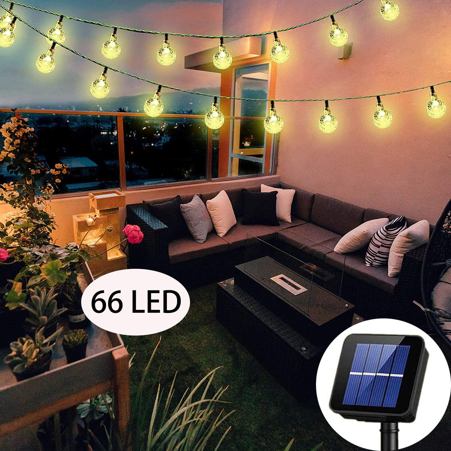 30 LED Round Ball String Light Fairy Wedding Party Waterproof Lamp Home Decor 