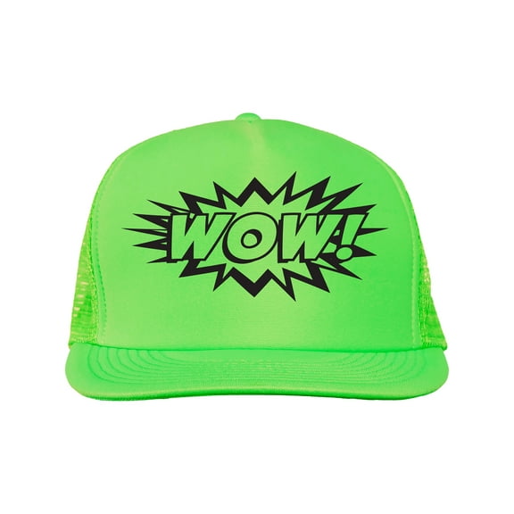 WOW! Neon truckers mesh snap back hat
