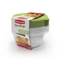 thumbnail image 2 of Rubbermaid TakeAlongs 6.2-Cup Round Food Storage Containers, Special-Edition Sharp Lime Green, 6-Pack, 2 of 6