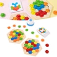 thumbnail image 4 of Rompecabezas Hexagonal de Madera EOTVIA Para niños Y Adultos, 4 of 7