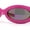 Fuchsia - Purple Mirror, variant on Trendy Thick Plastic Exaggerated Oval 90s Sport Sunglasses All Black