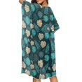thumbnail image 5 of SCRAWLGOD Monstera Palm Leaf Print Kimono Swimsuit Coverup Casual Half Sleeve Beach Cover Up Soft Quick Dry Bathing Suit Cover Up for Women, 5 of 6