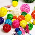 thumbnail image 4 of 5 uds. Bolas de ratán de mimbre creativas bolas tejidas Sepak Takraw para fiesta de boda/decoración de Navidad/decoración del hogar DIY WD.WDQZL Hogar, 4 of 5