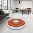 thumbnail image 4 of Ahgly Company Machine Washable Indoor Rectangle Transitional Lava Red Area Rugs, 8' x 12', 4 of 7