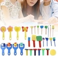 thumbnail image 1 of Foam Brush, Kids Paint Brushes Long Lasting Colorful Portable Safe Non-  For Drawing Tools, 1 of 8