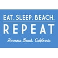 thumbnail image 4 of Hermosa Beach, California, Eat, Sleep, Beach, Repeat, Simply Said (1000 Piece Puzzle, Size 19x27, Challenging Jigsaw Puzzle for Adults and Family, Made in USA), 4 of 4