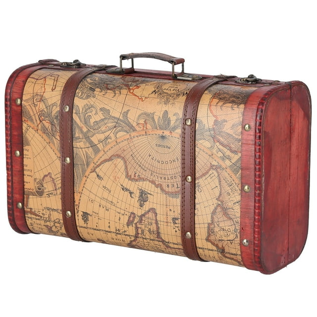 Decorative Storage Suitcase, Portable Large Capacity Vintage Suitcase For Window Display For Decoration For Home Storage For Shooting Props