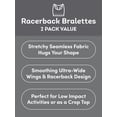 thumbnail image 3 of Fruit of the Loom Women's Seamless Racerback Longline Bra, 2-Pack, Sizes XS-4XL, 3 of 7