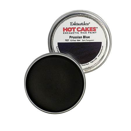 UPC: 0813043011427 | Enkaustikos Hot Cake Encaustic Wax Paint  1.5 oz. Tin  Prussian Blue