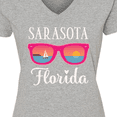 thumbnail image 4 of Inktastic Sarasota Florida Summer Trip Women's V-Neck T-Shirt, 4 of 5