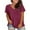 Wine, variant on Plus Size V Neck T Shirts Women Short Sleeve Tops Casual Summer Tshirts Loose Fit Tee Pink Women Blending Shirts Women's Short Sleeve T-Shirt(XXXL)