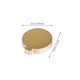thumbnail image 5 of Pastel de 50 piezas Cardboard Boards Round Tablero de pasteles Mini Portas de pastel Bases de exhibición de pastel, 5 of 6