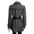 thumbnail image 5 of Double Zero Double Breasted A-Line Coat, Black, 5 of 5