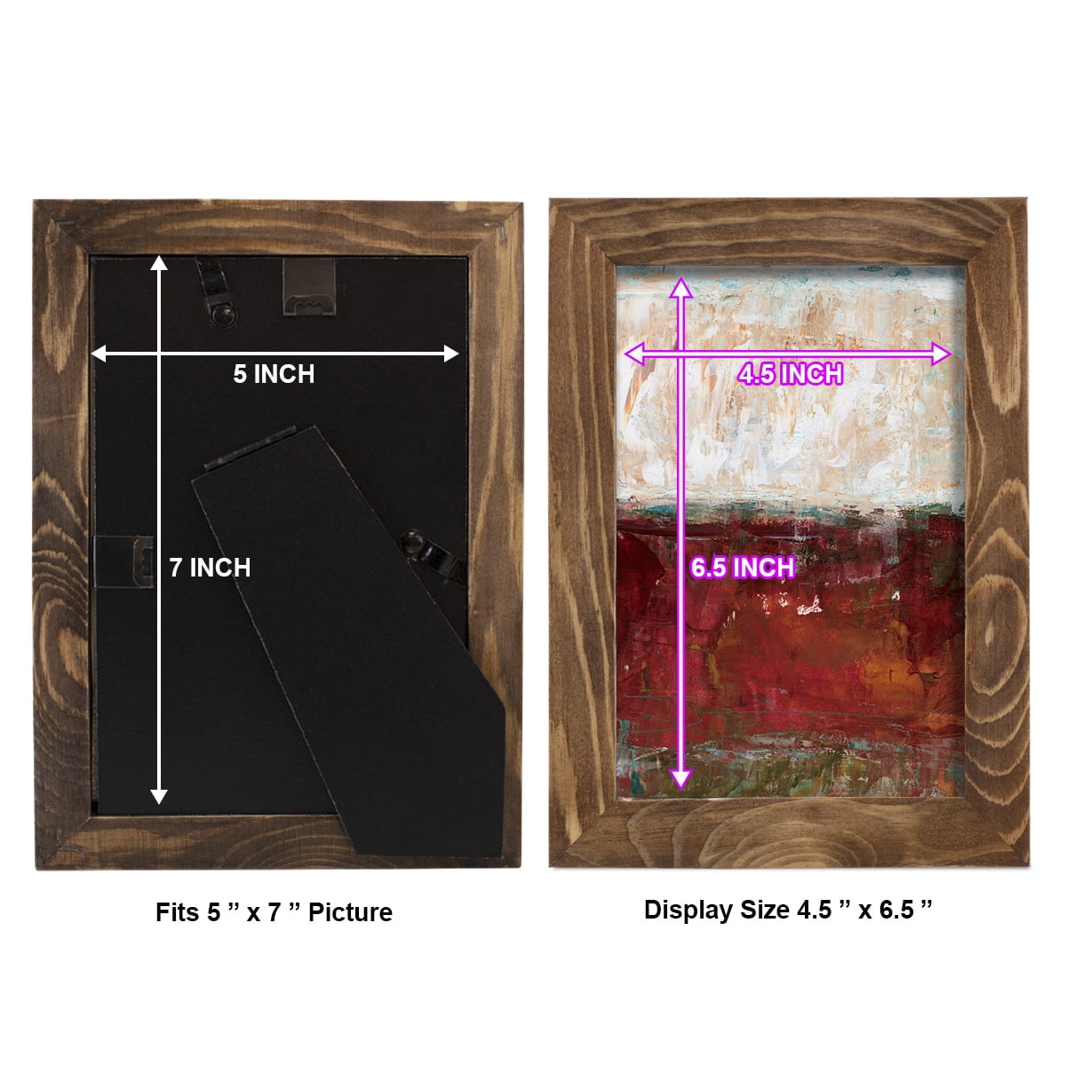 August Horizon II -Framed Print w/glass-Walnut