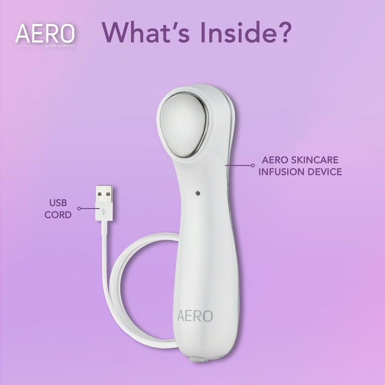 Spa Sciences AERO, 3-in-1 Skincare Infusion Device for Anti-Aging