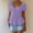 Purple, variant on Women's Short Puff-Sleeve Ruched Neckline Peplum Blouse with Front Drawstring - Polyester